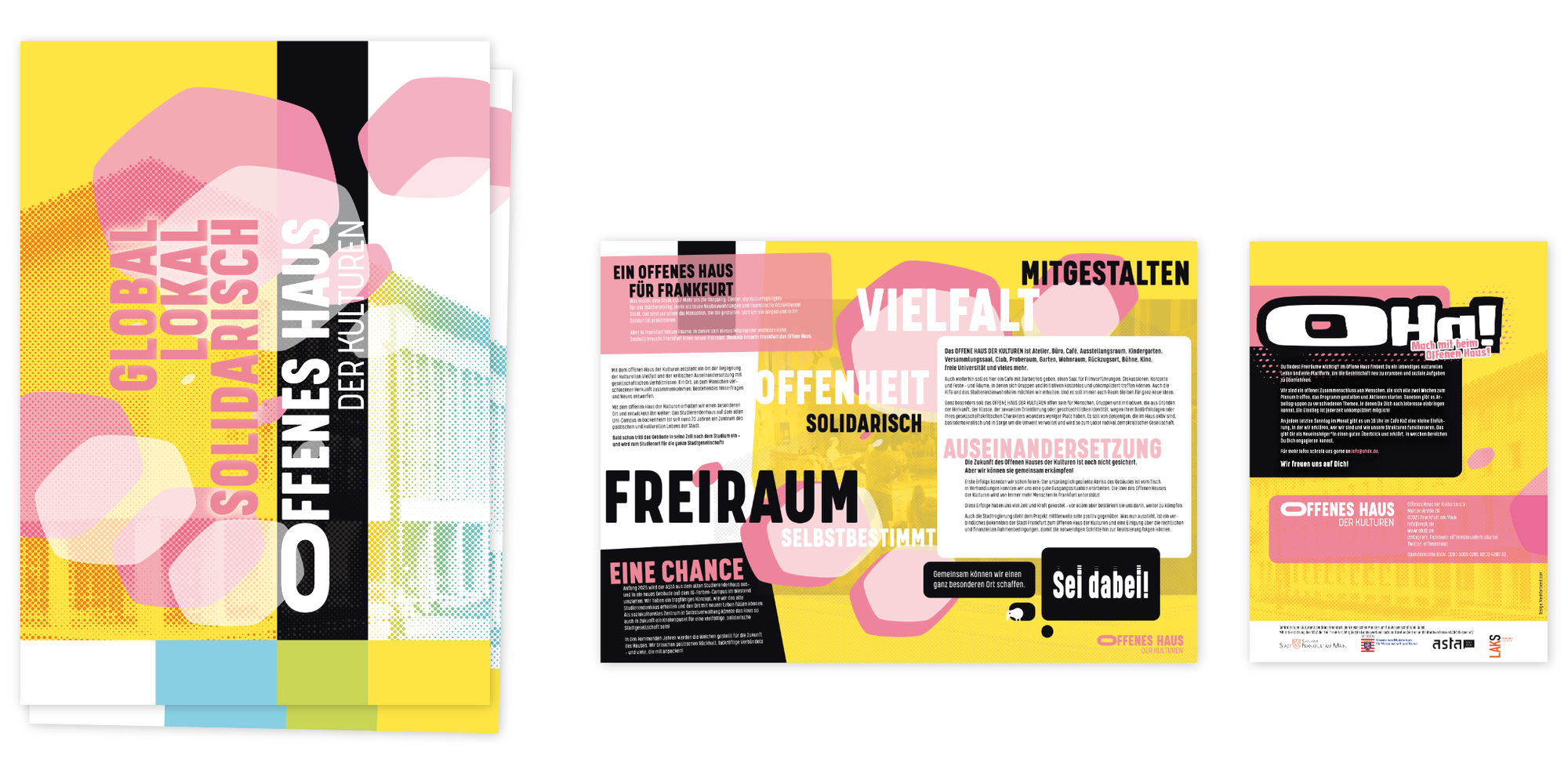 Offenes Haus | Imagebroschüre/Poster | Kreuzfalz DIN A4 geschlossen, DIN A2 offen | 4/4-farbig