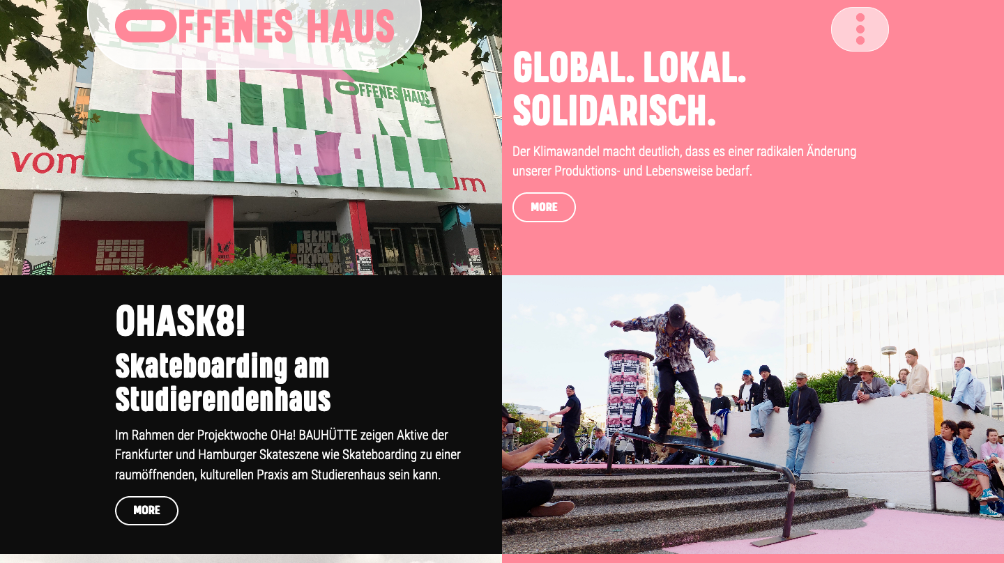 Offenes Haus | Screenshot | Website Detail