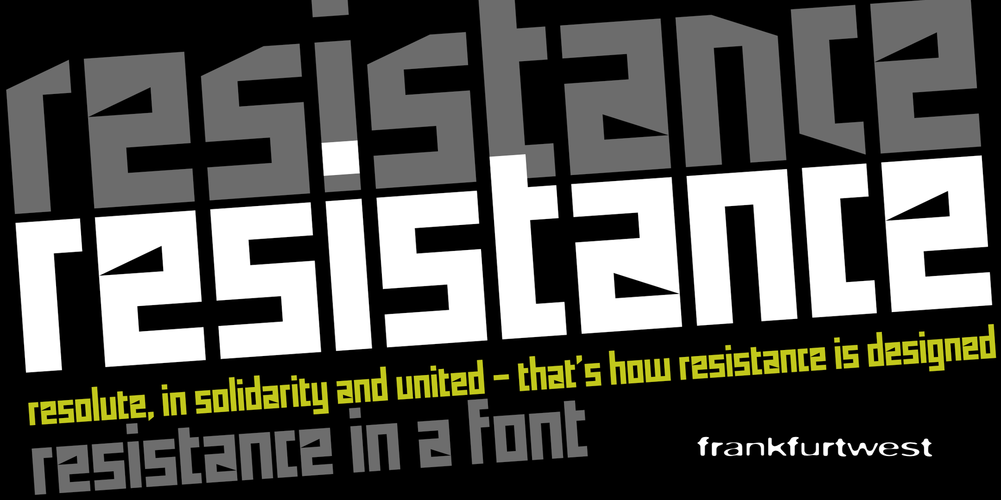 Font resistance Sample resistance