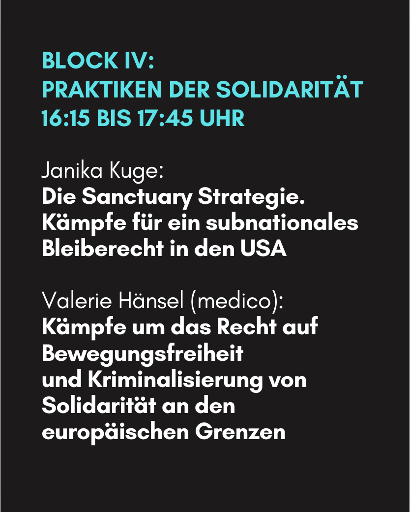 AK kritische Gesellschafttheorie | No borders, no nations | Sharepic Tagungsprogramm