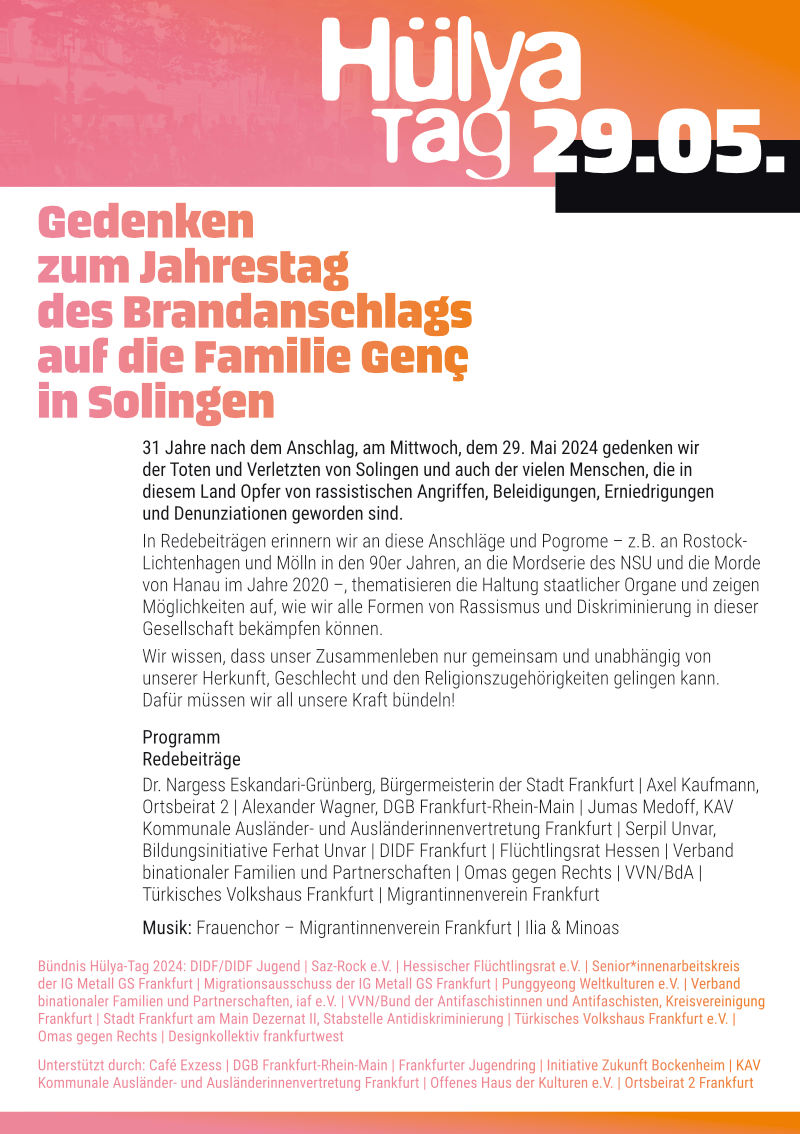 Hülya-Tag | Flyer DIN A5 | 4/4-farbig