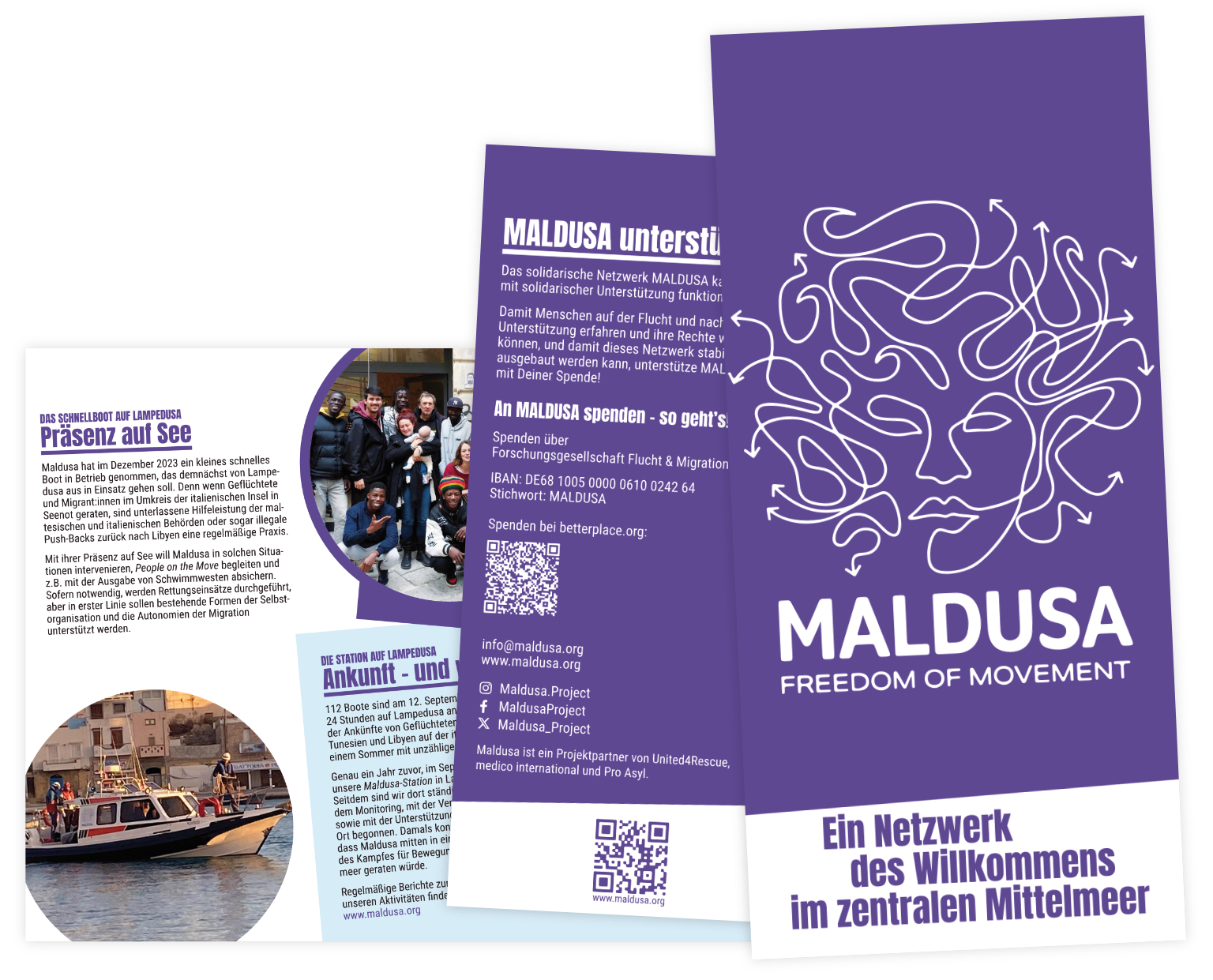 MALDUSA | Flyer Lang DIN 6 Seiten | 4/4-farbig  