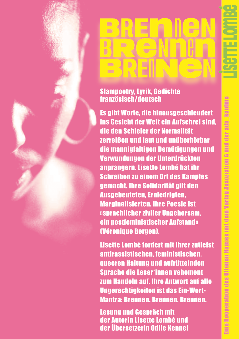 Offenes Haus | Brennen. Brennen. Brennen. | Flyer DIN A5 | 4/4-farbig 