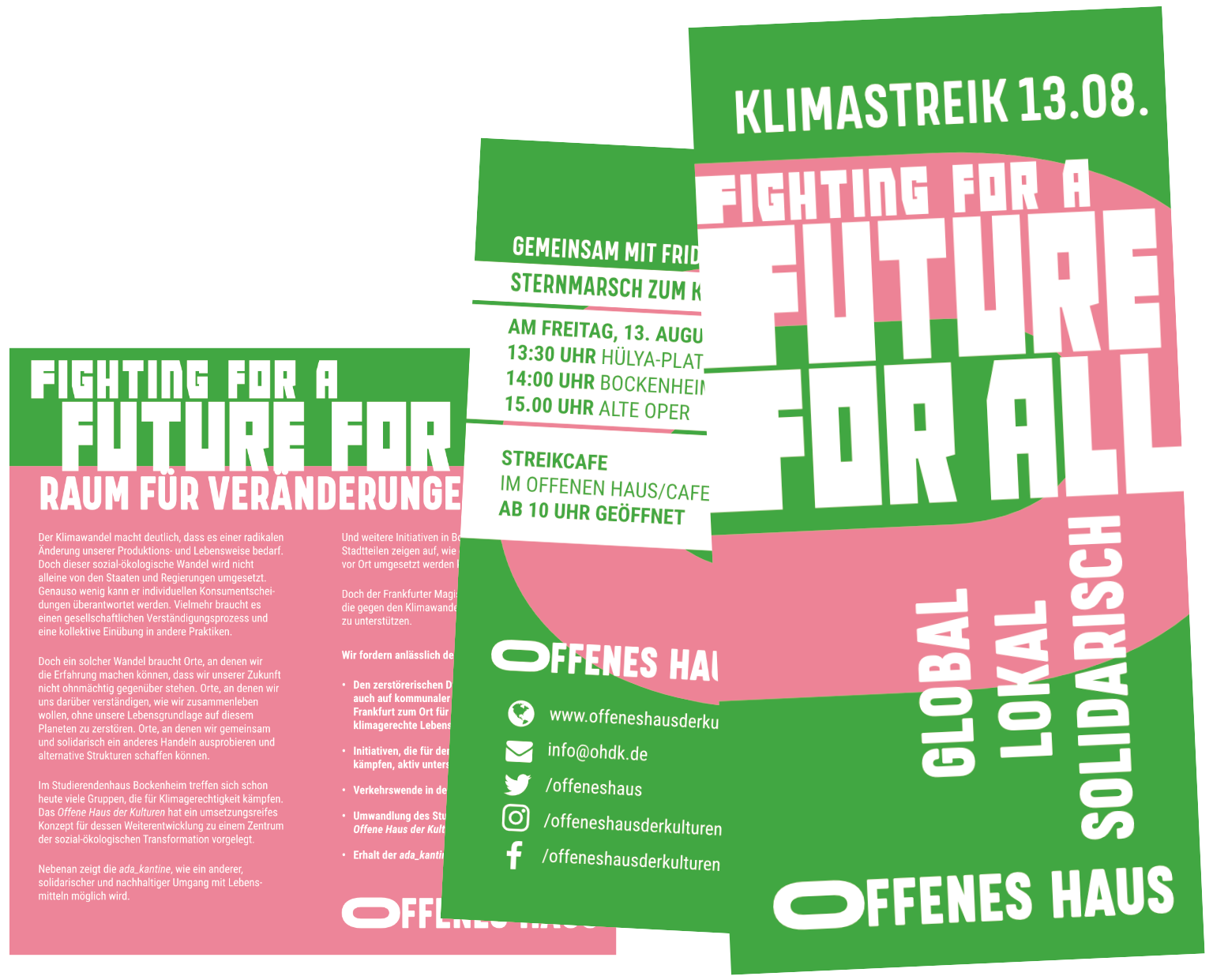 Offenes Haus | Klimastreik 2021 | Flyer | lang DIN | 4/4-farbig