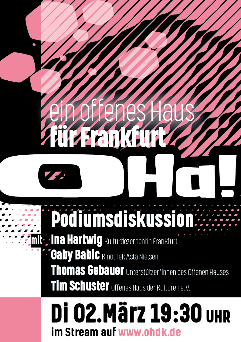 Offenes Haus | Podiumsdiskussion | Plakat DIN A2 | 4/0-farbig