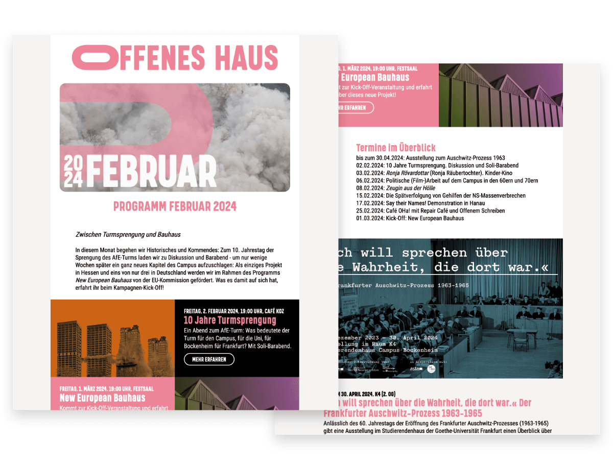 Offenes Haus | E-Mail-Newsletter Offenes Haus | E-Mail-Newsletter