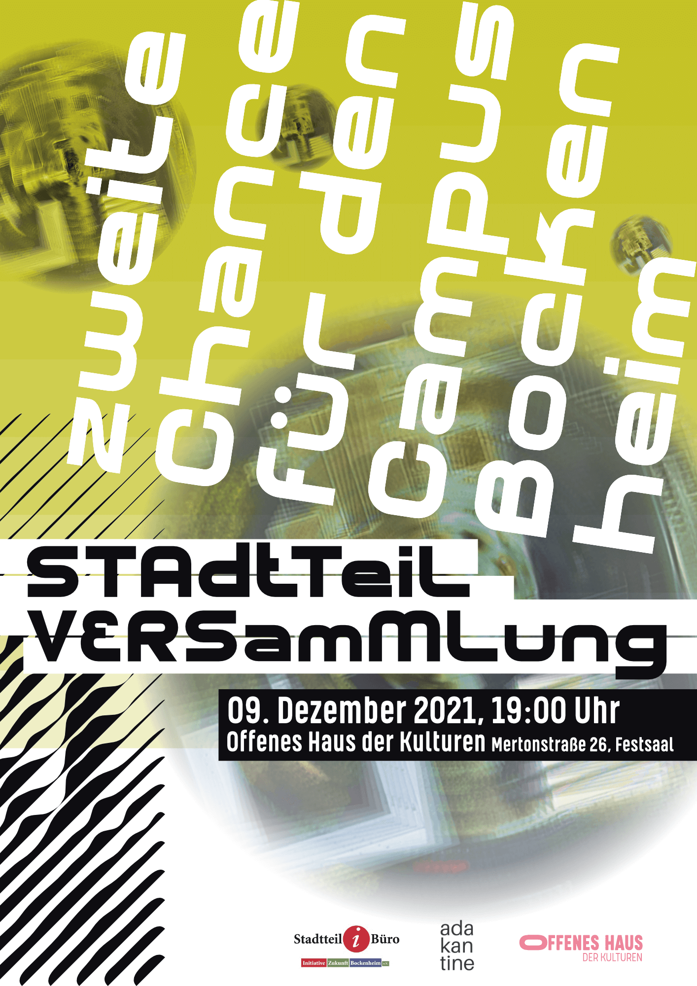 Offenes Haus | Stadtteilversammlung | Plakat DIN A2 | 4/0-farbig