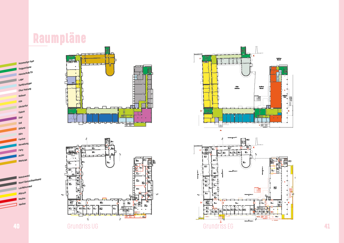 Offenes Haus | Umsetzungskonzept Broschüre | Seiten 40/41