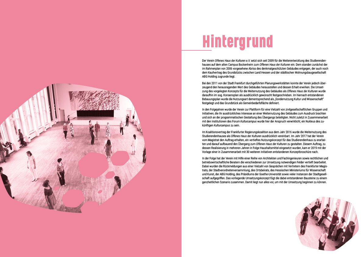 Offenes Haus | Umsetzungskonzept Broschüre | Seiten 6/7