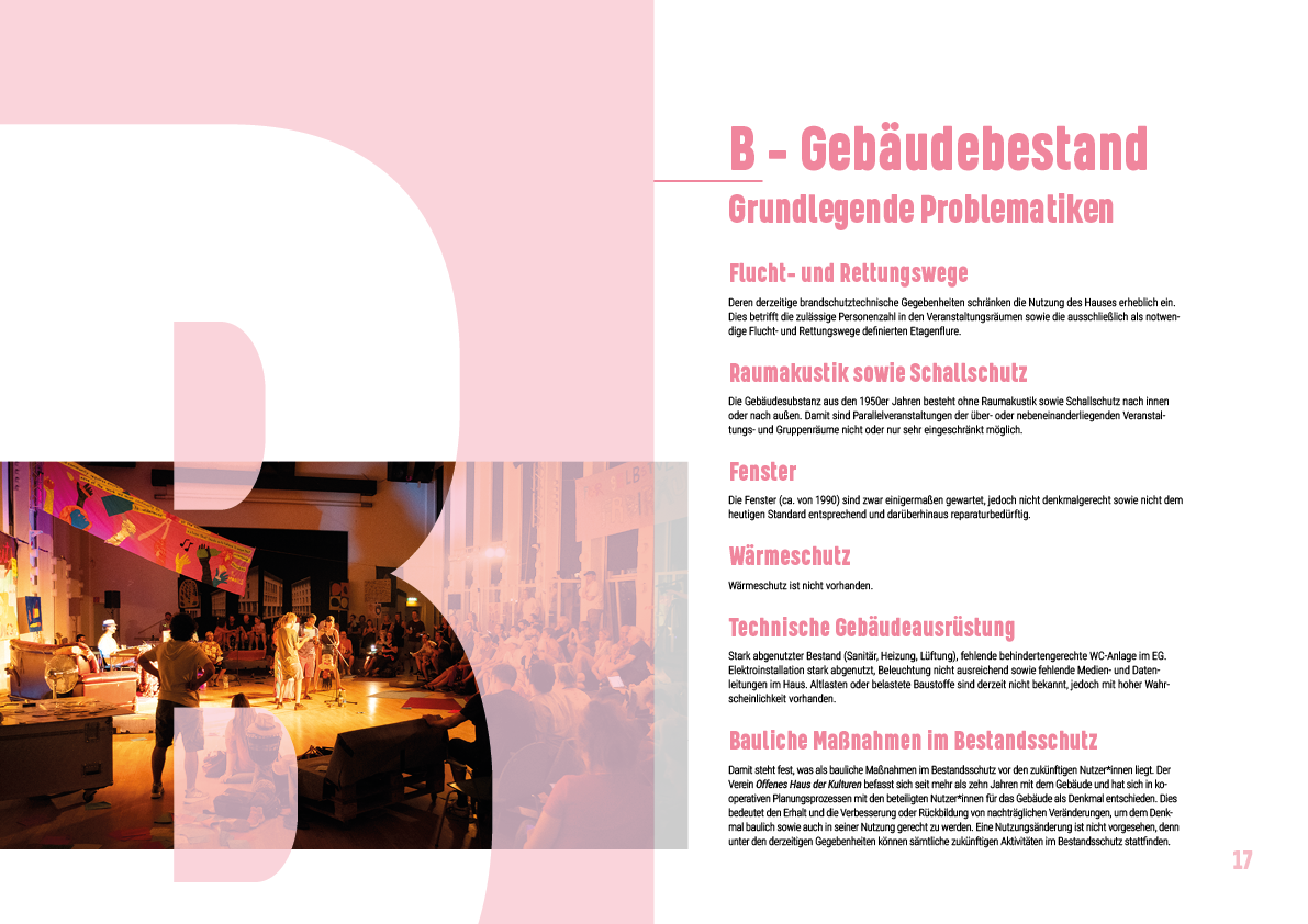 Offenes Haus | Umsetzungskonzept Broschüre | Seiten 16/17