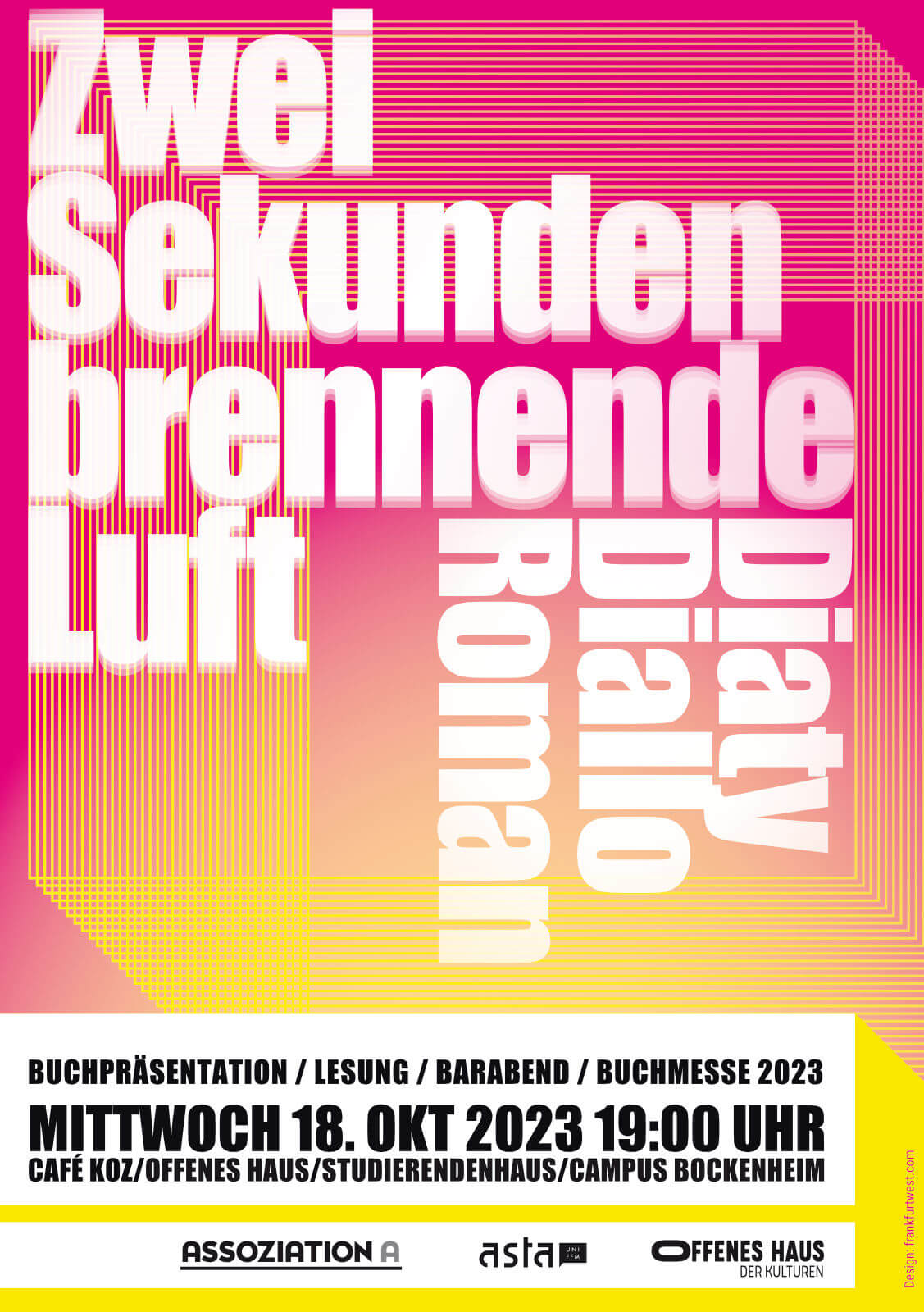 Offenes Haus | Zwei Sekunden brennende Luft | Flyer DIN A5 | 4/4-farbig 
