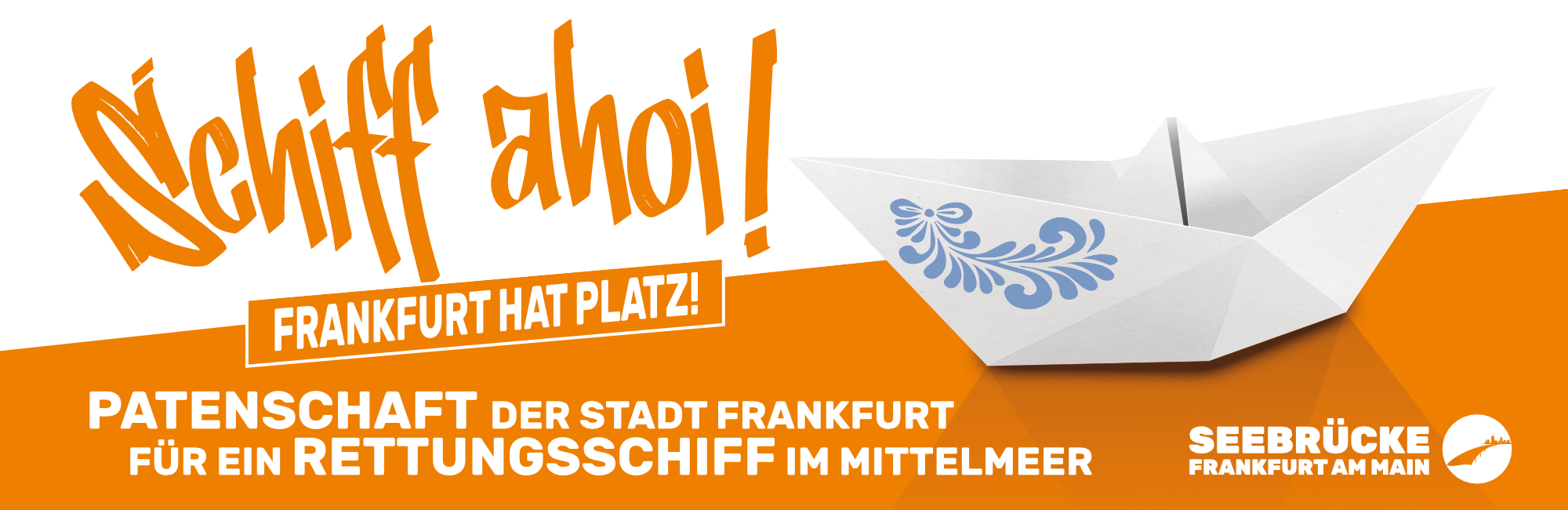 Seebrücke Frankfurt | Banner 400 x 130 cm | 4/0-farbig 