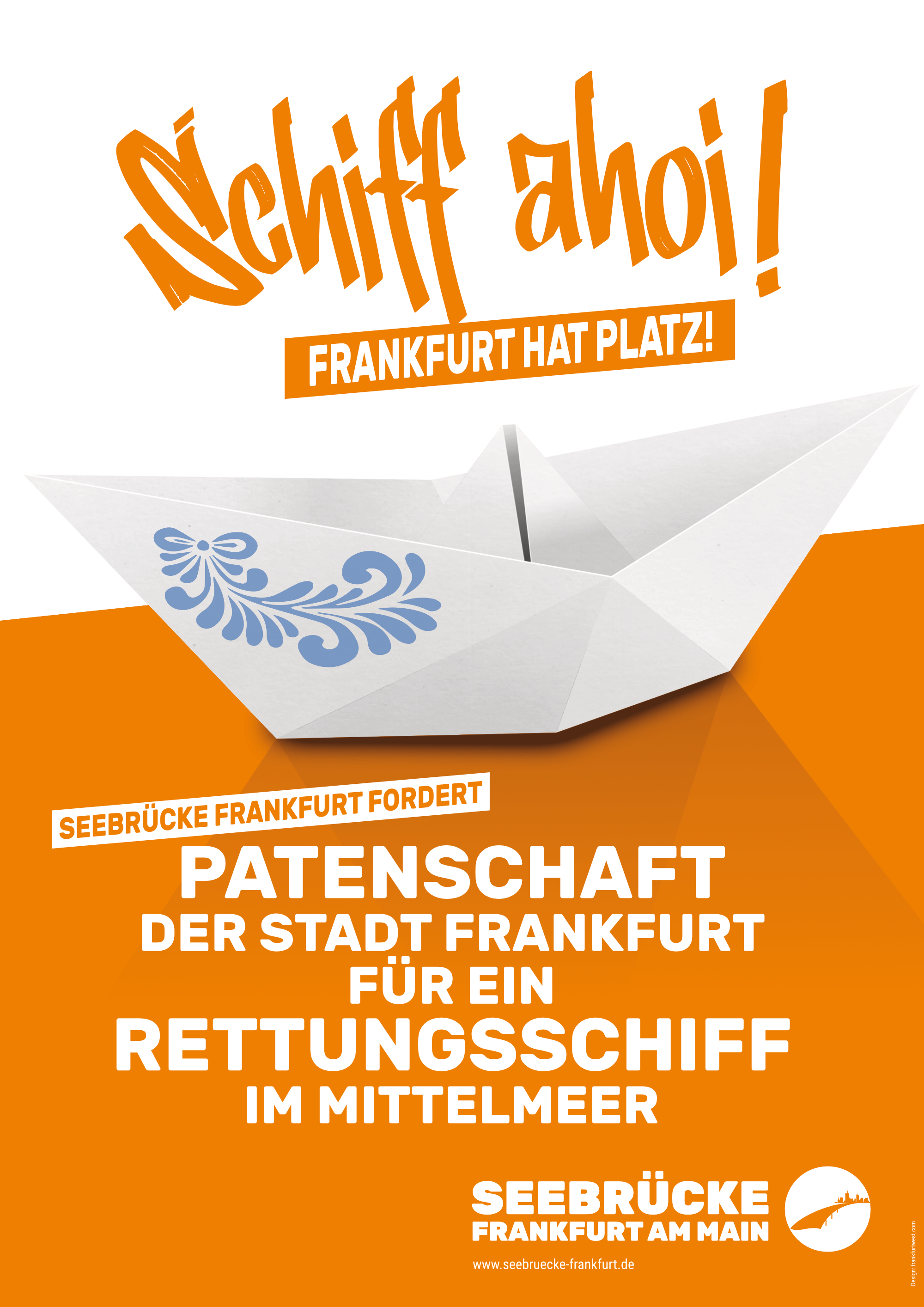 Seebrücke Frankfurt | Plakat DIN A2 | 4/0-farbig 