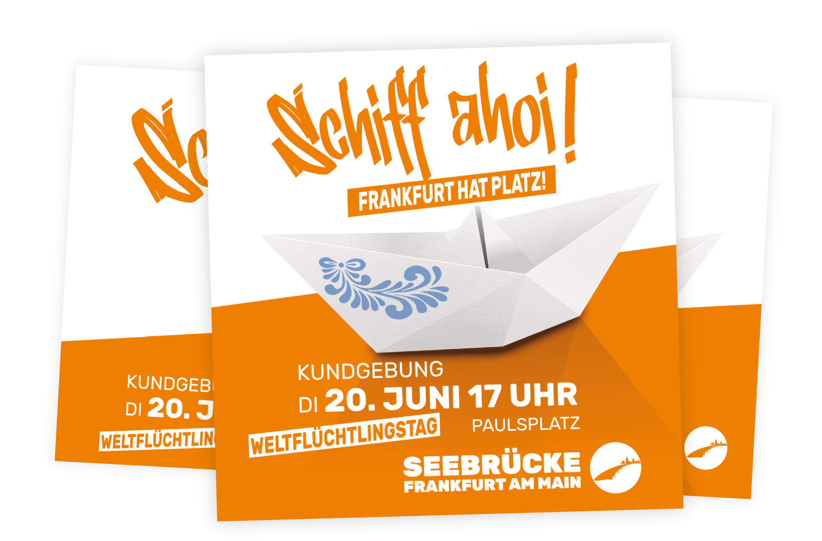 Seebrücke Frankfurt | Sharepics | 1920 x 1080 und 1080 x 1080 px