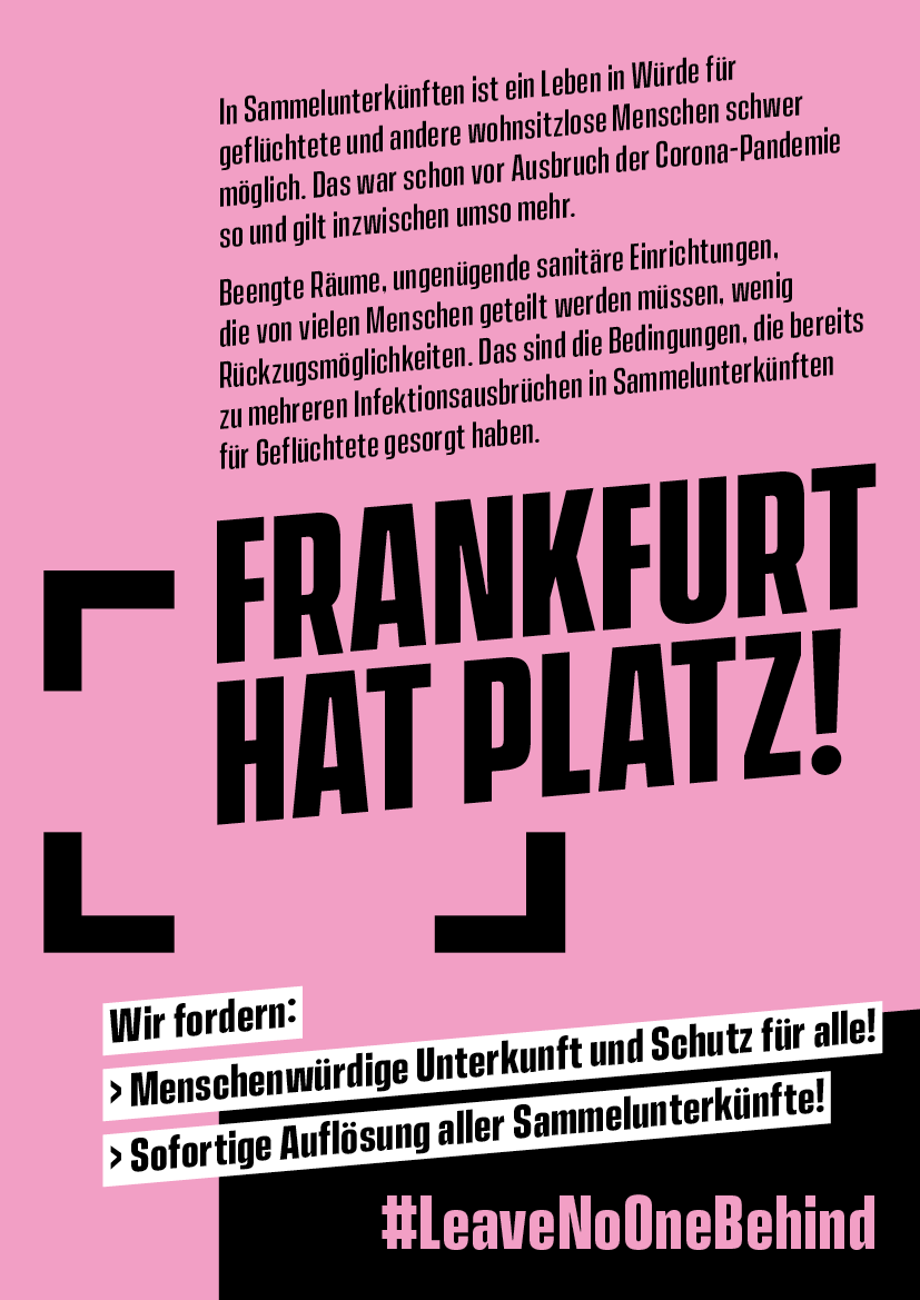 Kampagne | Wir haben Platz | Plakat DIN A2 und DIN A1 | 4/0-farbig
