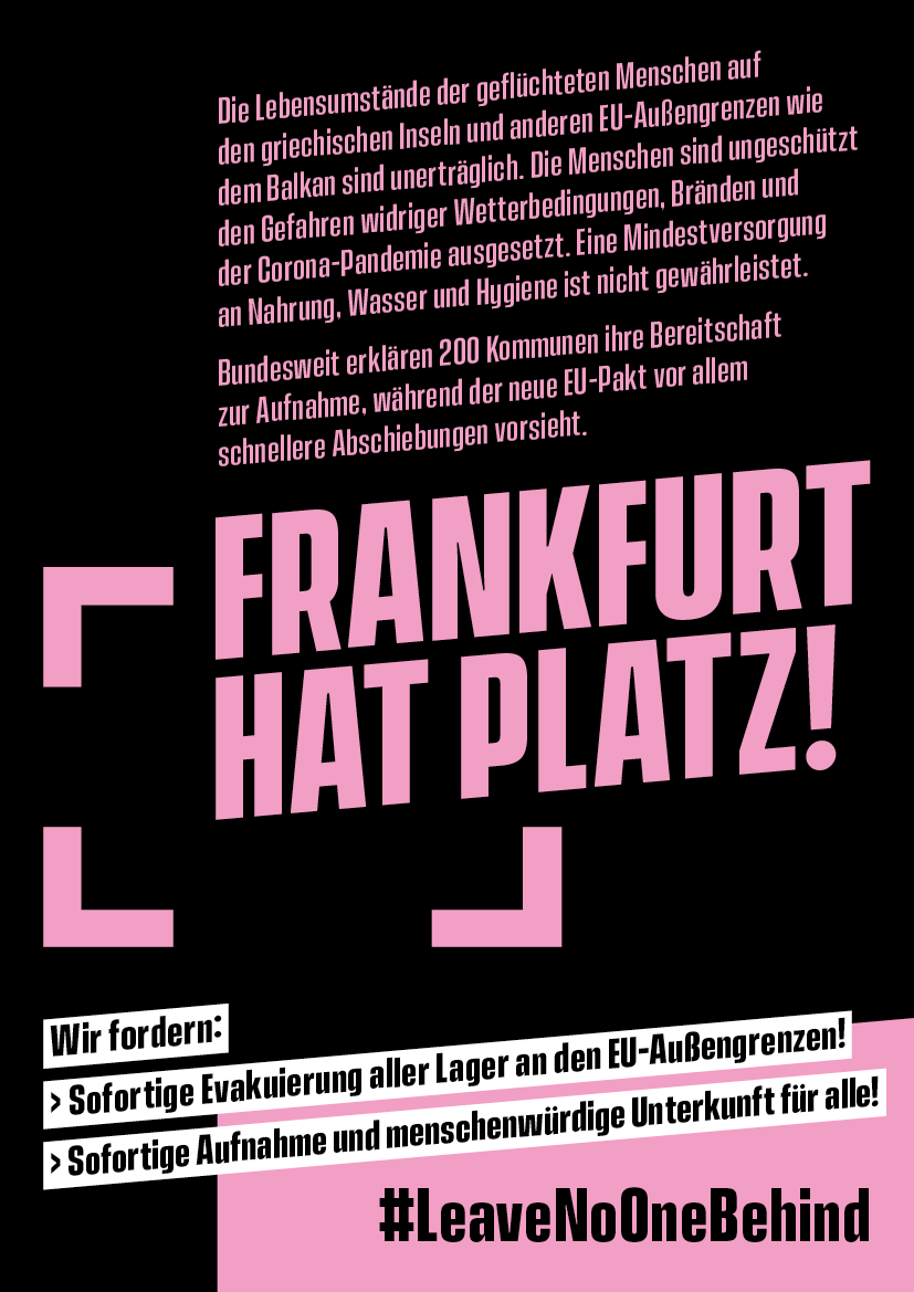 Kampagne | Wir haben Platz | Plakat DIN A2 und DIN A1 | 4/0-farbig